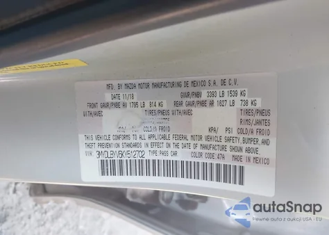 2019 Toyota Yaris Xle из США, поврежденный, VIN 3MYDLBYV6KY512702